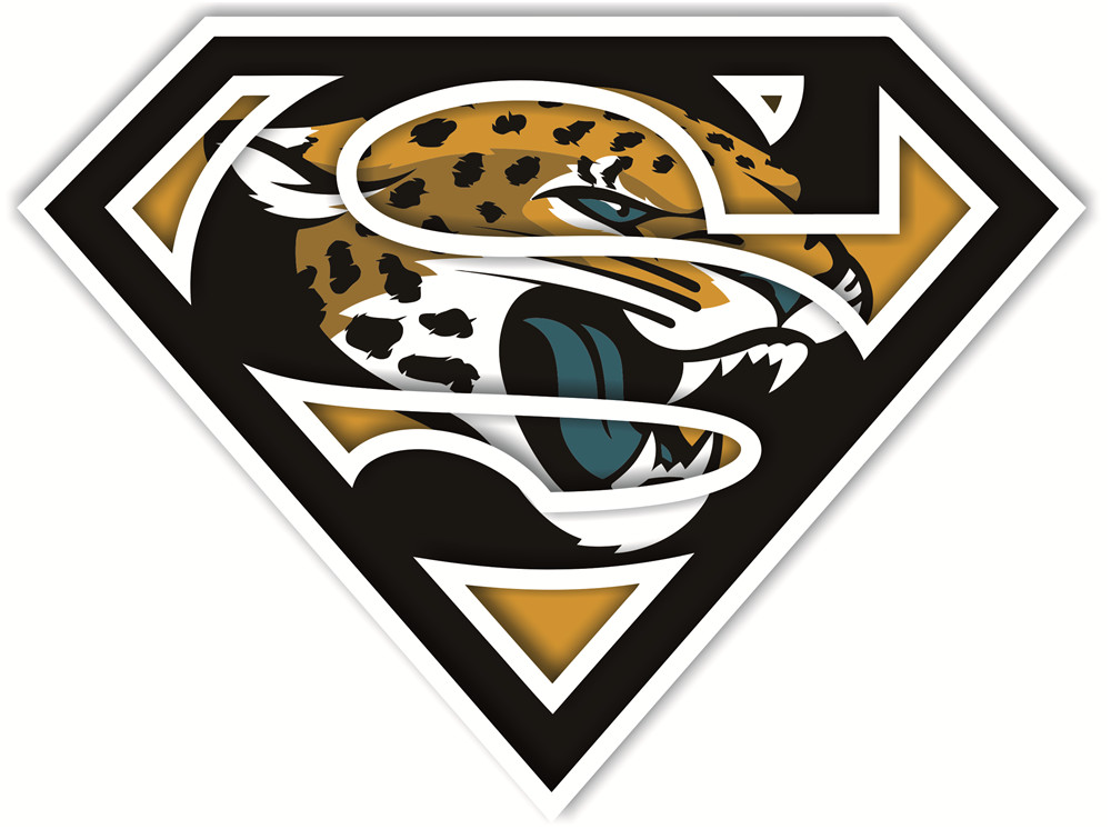 Jacksonville Jaguars superman logos iron on heat transfer